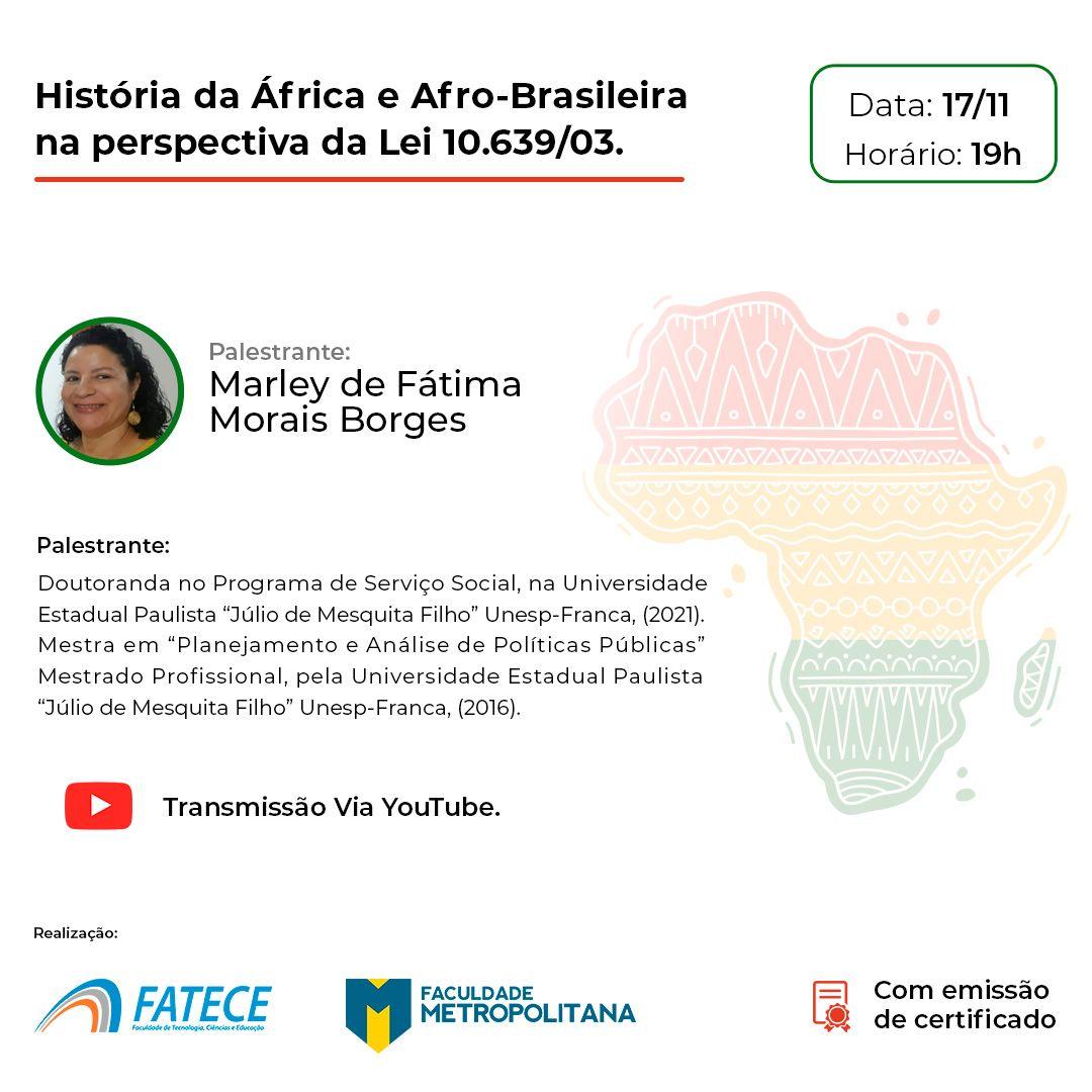 Palestra História da África e Afro-brasileira