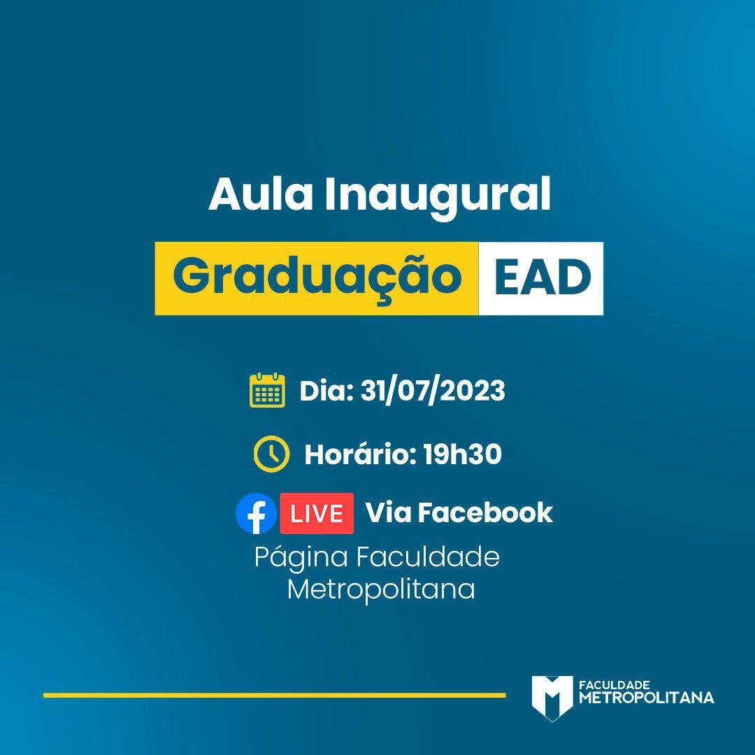Aula inaugural - Graduação EAD